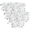 VEVOR 500 Sets 1 inch 25mm Pin Back Button Parts, DIY Round Button Badge Parts, Set Includes Metal Top, Plastic/Metal Button, Clear Film, and Blank Paper For Gifts Presents, Machine NOT Included