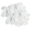 VEVOR 500 Sets 2.25 inch 58mm Pin Back Button Parts, DIY Round Button Badge Parts, Set Includes Metal Top, Plastic/Metal Button, Clear Film, and Blank Paper For Gifts Presents, Machine NOT Included