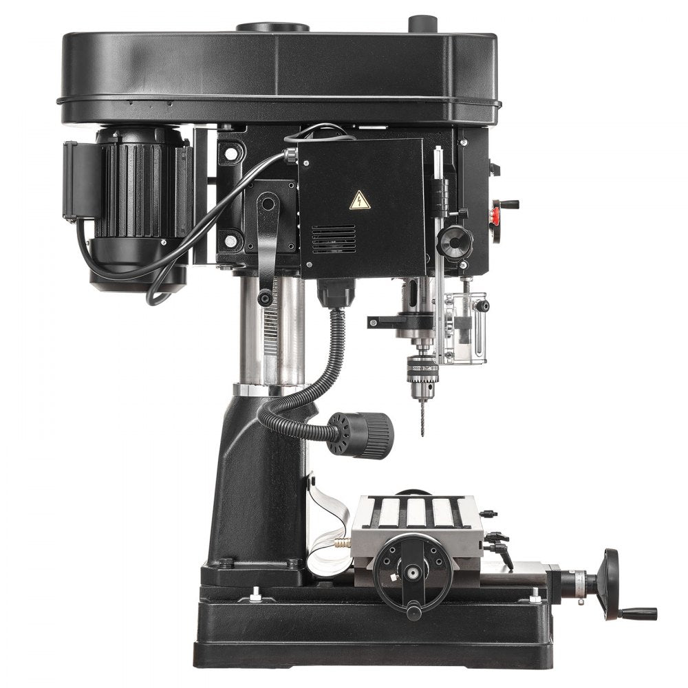 VEVOR 15.875-Inch Mill Drill Machine, 2 HP, Benchtop Milling Drill Press, 150-2560 RPM Adjustable Speed, with Rotating Vise, Laser and Work Light, Milling Drilling Machine, for Woodworking Light Metal