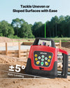 VEVOR rotary laser level with ±5° auto-leveling highlight