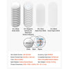 VEVOR Button Maker Supplies 50 Sets 0.98 in / 25 mm Refrigerator Magnets, Button Parts with Magnetic Backs, Metal Shells, Clear Mylar Films, and Blank Circle Papers, for Home DIY and Kitchen Decor
