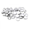 VEVOR Button Maker Supplies 200 Sets 0.98 in / 25 mm Pin Back Button Parts, with Metal Backs, Metal Shells, Clear Mylar Films, and Blank Circle Papers, for Home DIY, School Events, and Custom Studio