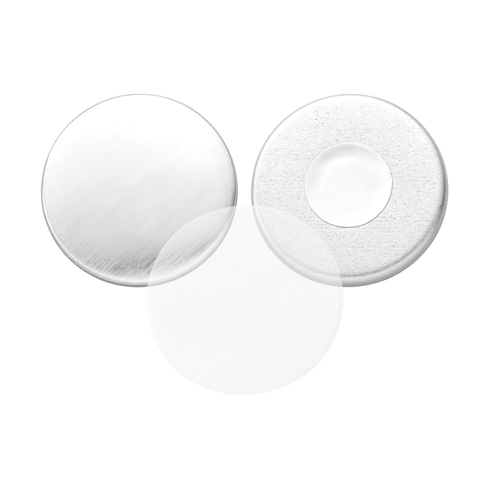 VEVOR Button Maker Supplies 50 Sets 1.26 in / 32 mm Refrigerator Magnets, Button Parts with Magnetic Backs, Metal Shells, Clear Mylar Films, and Blank Circle Papers, for Home DIY and Kitchen Decor