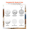 VEVOR Button Maker Supplies 50 Sets 2.28 in / 58 mm Refrigerator Magnets, Bottle Openers, and Keychains Button Parts with Backs, Shells, Clear Mylar Films, and Blank Circle Papers, for Home DIY