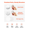 VEVOR Button Maker Supplies 50 Sets 2.28 in / 58 mm Refrigerator Magnets, Bottle Openers, and Keychains Button Parts with Backs, Shells, Clear Mylar Films, and Blank Circle Papers, for Home DIY