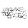 VEVOR Button Maker Supplies 200 Sets 2.28 in / 58 mm Pin Back Button Parts, with Metal Backs, Metal Shells, Clear Mylar Films, and Blank Circle Papers, for Home DIY, School Events, and Custom Studio