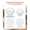 VEVOR Button Maker Supplies 50 Sets 2.28 in / 58 mm Magnet Button Parts, with Magnetic and Bottle Opener Backs, Metal Shells, Clear Mylar Films, and Blank Circle Papers, for Home DIY, Kitchen Decor