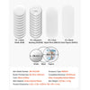 VEVOR Button Maker Supplies 50 Sets 2.28 in / 58 mm Magnet Button Parts, with Magnetic and Bottle Opener Backs, Metal Shells, Clear Mylar Films, and Blank Circle Papers, for Home DIY, Kitchen Decor
