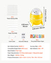VEVOR Button Maker Machine, 2.25" / 58 mm, Plastic Pin Badge Maker with 50pcs Button Parts and Pre-Printed Pattern Paper, Circle Cutter, Compact Body, for Home DIY, School Events, Birthday Present