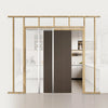 VEVOR Pocket Door Frame Kit, for 24-30 in Wide 80 in High Door, Pocket Door Kit with Two-Way Soft Close Mechanism, Slide Smoothly Quietly, Easy to Install, Premium Galvanized Steel, for Living Room