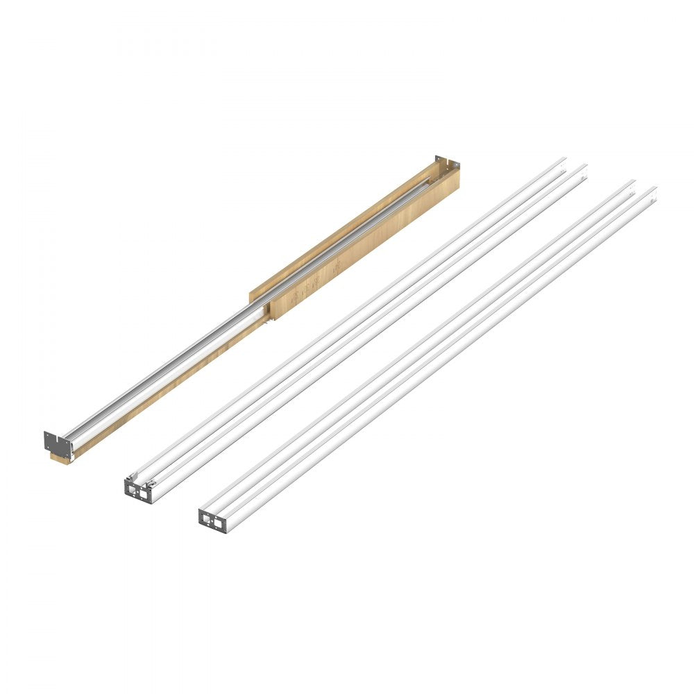 VEVOR Pocket Door Frame Kit, for 24-32 in Wide 80 in High Door, Pocket Door Kit with Two-Way Soft Close Mechanism, Slide Smoothly Quietly, Easy to Install, Premium Galvanized Steel, for Living Room