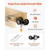 VEVOR Pocket Door Frame Kit 32" x 84" Pocket Door Kit with Steel Studs, For Home Doors, Two-Way Soft Close Mechanism, Smooth & Quiet Sliding, Space-Saving Hidden Installation, Adjustable Width
