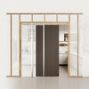 VEVOR Pocket Door Frame Kit, for 24-36 in Wide 84 in High Door, Pocket Door Kit with Two-Way Soft Close Mechanism, Slide Smoothly Quietly, Easy to Install, Premium Galvanized Steel, for Living Room