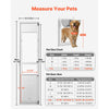 VEVOR Dog Door for Sliding Glass Door, 75 7/8" to 80 11/16" Adjustable Height, Aluminum Alloy Frame with Flap and Lock, for Extra Large-Sized Dogs, 180° Swing-Open Sliding Glass Pet Doors for Renters