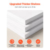 VEVOR 7 Tier Rotating Shoe Rack Tower with Adjustable Shelves, Movable 360° Spinning Carousel Display with Wheels, Lazy Susan Organizer Closet for Bedroom, Living Room, Entryway, Closet, White