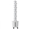 VEVOR Hydroponic Tower, 50 Pods 10 Tiers Hydroponics Growing System Kit with App Control & Casters, Vertical Home Garden with 20L Water Tank & Pump, Planter for Indoor Herbs, Fruits and Vegetables