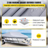 VEVOR Waterproof Boat Cover, 25'-28' Trailerable Boat Cover, Beam Width up to 118" v Hull Cover Heavy Duty 600D Marine Grade Polyester Mooring Cover for Fits V-Hull Boat with 5 Tightening Straps