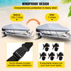 VEVOR Waterproof Boat Cover, 25'-28' Trailerable Boat Cover, Beam Width up to 118" v Hull Cover Heavy Duty 600D Marine Grade Polyester Mooring Cover for Fits V-Hull Boat with 5 Tightening Straps