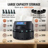 VEVOR USD Coin Counter & Coin Sorters with LCD Display, Coin Sorter Machine for USD Coin 1￠ 5￠ 10￠ 25￠ $1, Sorts up to 300 Coins/min, Change Counter Holds 2000 Coins Included 5 Coin Bins & 5 Tubes
