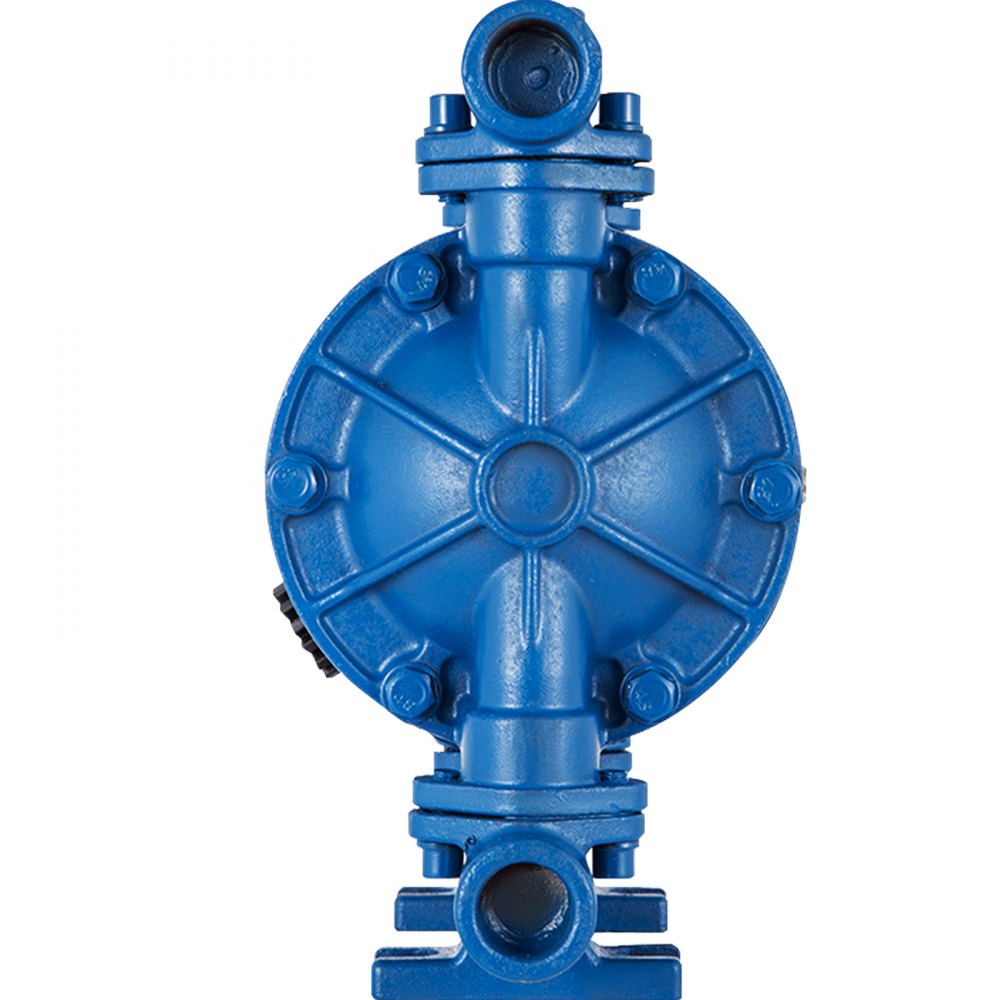 VEVOR Air-Operated Double Diaphragm Pump, 1/2 in Inlet & Outlet, Cast Iron Body, 3 GPM & Max 90 PSI, Nitrile Diaphragm Pneumatic Transfer Pump for Petroleum, Diesel, Oil & Low Viscosity Fluids