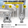 VEVOR Air-Operated Double Diaphragm Pump, 1/2 in Inlet & Outlet, Stainless Steel Body, 8.8 GPM & Max 120PSI, PTFE Diaphragm Pneumatic Transfer Pump for Petroleum, Diesel, Oil & Low Viscosity Fluids