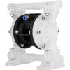 VEVOR Air-Operated Double Diaphragm Pump, 1/2 in Inlet & Outlet, Polypropylene Body, 8.8 GPM & Max 120PSI, PTFE Diaphragm Pneumatic Transfer Pump for Petroleum, Diesel, Oil & Low Viscosity Fluids