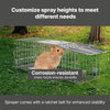 VEVOR Live Animal Cage Trap, 24" x 8" x 8" Humane Cat Trap Galvanized Iron, Folding Animal Trap with Handle for Rabbits, Stray Cats, Squirrels, Raccoons, Groundhogs and Opossums