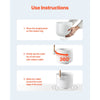 VEVOR 2PCS Crystal Singing Bowls, 8-inch and 10-inch A & F Note Singing Bowls, Frosted Quartz Singing Bowl with 10" Carrying Bag, 1 Rubber Mallet and 2 O-Rings, Ideal for Meditation Yoga Sound Healing