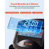 VEVOR Coin Counter Machine, 5 Denominations, Accurate Coin Sorter Machine, Sorts Up to 225 Coins Per Minute, USD Change Counter with LCD Display, Smooth Operation, Batch Feature, Holds 1500 Coins