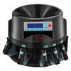 VEVOR Coin Counter Machine, 5 Denominations, Accurate Coin Sorter Machine, Sorts Up to 225 Coins Per Minute, USD Change Counter with LCD Display, Smooth Operation, Batch Feature, Holds 1500 Coins