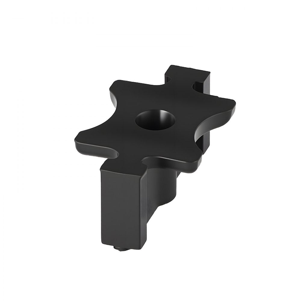 VEVOR 1000PCS Hidden Deck Fasteners for Composite Decking Board, Universal Composite T Clips & Plastic Hidden Fasteners with Metal Screws,Polypropylene PP Clips Works with 0.26 inch Gaps, Black