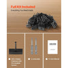 VEVOR 500PCS Hidden Deck Fasteners for Composite Decking Board, Universal Composite Clips & Plastic Hidden Fasteners with Metal Screws,Polypropylene PP Clips Works with 0.22 inch Gaps, Black