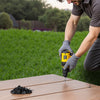 VEVOR 90PCS Hidden Deck Fasteners for Composite Decking Board, Universal Composite T Clips & Plastic Hidden Fasteners with Metal Screws,Polypropylene PP Clips Works with 0.26 inch Gaps, Black