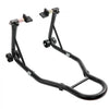 VEVOR Motorcycle Rear Wheel Stand, with U + L Fork Swingarm Spool, 850 lbs Capacity Heavy Duty Rear Wheel Stand Motorcycle Lift Jack Stand, for Suzuki Yamaha Honda Kawasaki, Black