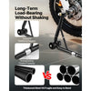 VEVOR Motorcycle Stand Lift, 1100lbs Capacity Front Rear Combo Stand Lift, Front Wheel Dual-Fork Stand, Rear U+L Fork Swingarm Spool Stand, for Most Yamaha Honda Kawasaki Suzuki Motorcycles, Black