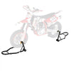 VEVOR Motorcycle Stand Lift, 1100lbs Capacity Front Rear Combo Stand Lift, Front Wheel Dual-Fork Stand, Rear U+L Fork Swingarm Spool Stand, for Most Yamaha Honda Kawasaki Suzuki Motorcycles, Black
