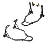 VEVOR Motorcycle Stand Lift, 1100lbs Capacity Front Rear Combo Stand Lift, Front Wheel Dual-Fork Stand, Rear U+L Fork Swingarm Spool Stand, for Most Yamaha Honda Kawasaki Suzuki Motorcycles, Black