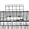 VEVOR Crab Trap, 2 Packs, 24.4x24.4x11.8 inch Heavy Duty Large Crab Pot Trap for Dungeness, Black PVC Coated Wire Mesh for Stealth, with Gauge, Red/White Float, 100ft Leaded Core Rope, and Gloves