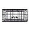 VEVOR Crab Trap, 2 Packs, 24.4x24.4x11.8 inch Heavy Duty Large Crab Pot Trap for Dungeness, Black PVC Coated Wire Mesh for Stealth, with Gauge, Red/White Float, 100ft Leaded Core Rope, and Gloves