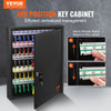VEVOR 100-Key Cabinet, Key Lock Box with Adjustable Racks, Security Key Storage Box Steel, Key Organizer with 100 Colorful Key Tags and 2 Record Cards for School, Office, Hotel