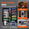 VEVOR 200-Key Cabinet, Key Lock Box with Adjustable Racks, Security Key Storage Box Steel, Key Organizer with 200 Colorful Key Tags and 4 Record Cards for School, Office, Hotel