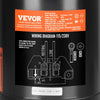 VEVOR 1 HP Pool Pump Motor, 56J Frame, 115V(9.8 Amps)/230V(4.9 Amps) 3450 RPM, 60Hz, 1.4 Service Factor, 90μF/250V Capacitor, CCW Rotation Round Flange Replacement Motor