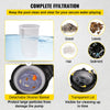 VEVOR 1HP Swimming Pool Pump, Dual Voltage 110V/220V, Circulates 5544GPH for Efficient Water Movement Above Pools, Includes Strainer Basket & Two 1-1/2'' NPT Connectors