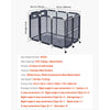 VEVOR Pool Storage Bin, 47.2 x 30.2 x 34 in, Rolling Pool Float Storage Organizer with Side Pockets & Casters, Heavy Duty Plastic Frame, Poolside Toys Noodles Holder Mesh Basket for Swimming Pools