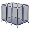 VEVOR Pool Storage Bin, 48 x 33 x 39 in, Rolling Pool Float Storage Organizer with Casters, Durable Plastic Frame, Poolside Toys Noodles Holder, Breathable Mesh Basket for Swimming Pools