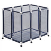 VEVOR Pool Storage Bin, 48 x 33 x 39 in, Rolling Pool Float Storage Organizer with Casters, Durable Plastic Frame, Poolside Toys Noodles Holder, Breathable Mesh Basket for Swimming Pools