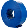 VEVOR Discharge Hose, 3\" x 105\', PVC Lay Flat Hose, Heavy Duty Backwash Drain Hose with Clamps, Weather-proof & Burst-proof, Ideal for Swimming Pool & Water Transfer, Blue