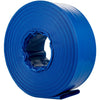 VEVOR Discharge Hose, 1-1/2" x 100', PVC Fabric Lay Flat Hose, Heavy Duty Backwash Drain Hose with Clamps, Weather-proof & Burst-proof, Ideal for Swimming Pool & Water Transfer, Blue