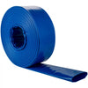 VEVOR Discharge Hose, 2" x 105', PVC Fabric Lay Flat Hose, Heavy Duty Backwash Drain Hose with Clamps, Weather-proof & Burst-proof, Ideal for Swimming Pool & Water Transfer, Blue