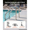 VEVOR Pool Handrail Anchor Kit 2 Pack 316 Stainless Steel for In-ground, Pool Ladder Anchors and Escutcheon Fits 1-7/8 in OD Rail, Secure Fit, Heavy-Duty Mount Set for Hard Concrete, Silver